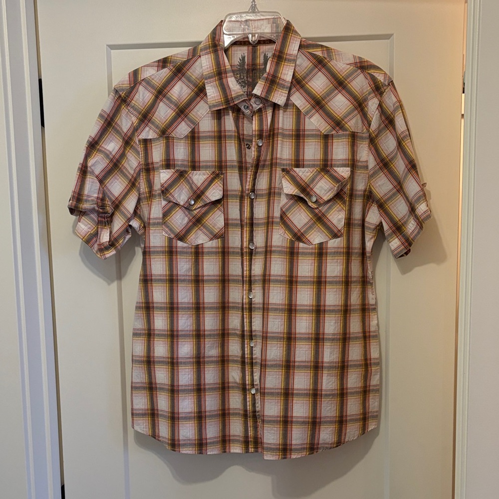 Men's Plaid Short Sleeve Shirt